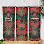 Aotearoa Iwi Tuhoe Personalised Skinny Tumbler Maori Kowhaiwhai Pattern