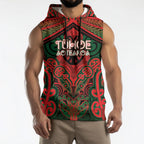 Aotearoa Iwi Tuhoe Personalised Sleeveless Hoodie Maori Kowhaiwhai Pattern