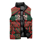 Aotearoa Iwi Tuhoe Personalised Sleeveless Puffer Jacket Maori Kowhaiwhai Pattern