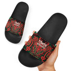 Aotearoa Iwi Tuhoe Slide Sandals Maori Kowhaiwhai Pattern