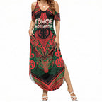Aotearoa Iwi Tuhoe Personalised Summer Maxi Dress Maori Kowhaiwhai Pattern
