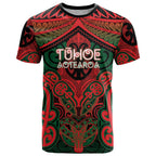 Aotearoa Iwi Tuhoe Personalised T Shirt Maori Kowhaiwhai Pattern