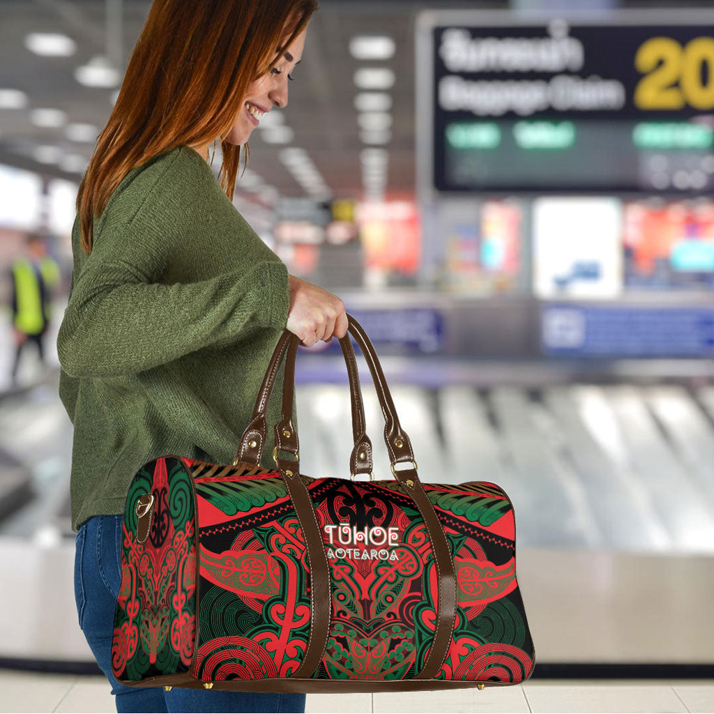 Aotearoa Iwi Tuhoe Travel Bag Maori Kowhaiwhai Pattern