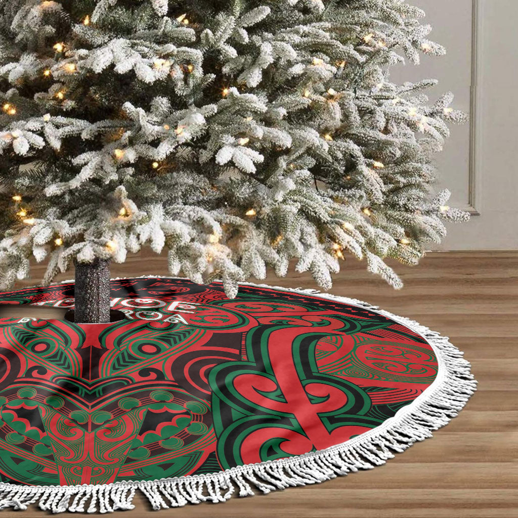 Aotearoa Iwi Tuhoe Tree Skirt Maori Kowhaiwhai Pattern