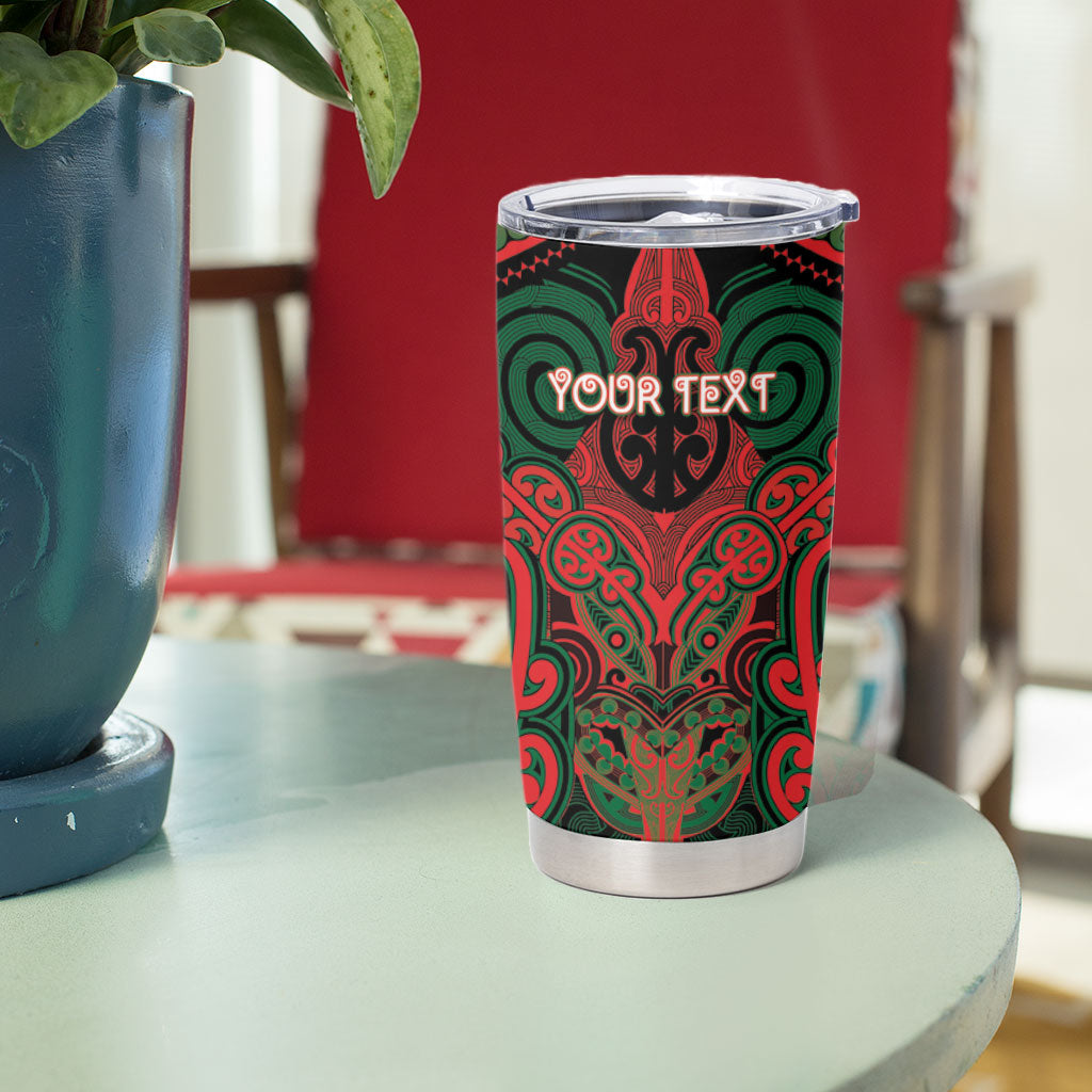 Aotearoa Iwi Tuhoe Personalised Tumbler Cup Maori Kowhaiwhai Pattern