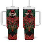 Aotearoa Iwi Tuhoe Personalised Tumbler With Handle Maori Kowhaiwhai Pattern