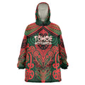 Aotearoa Iwi Tuhoe Personalised Wearable Blanket Hoodie Maori Kowhaiwhai Pattern