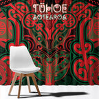 Aotearoa Iwi Tuhoe Window Curtain Maori Kowhaiwhai Pattern