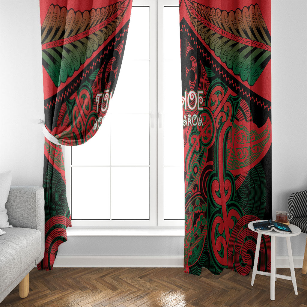 Aotearoa Iwi Tuhoe Window Curtain Maori Kowhaiwhai Pattern