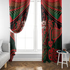 Aotearoa Iwi Tuhoe Window Curtain Maori Kowhaiwhai Pattern
