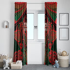 Aotearoa Iwi Tuhoe Window Curtain Maori Kowhaiwhai Pattern