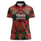 Aotearoa Iwi Tuhoe Personalised Women Polo Shirt Maori Kowhaiwhai Pattern