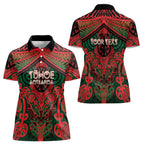 Aotearoa Iwi Tuhoe Personalised Women Polo Shirt Maori Kowhaiwhai Pattern