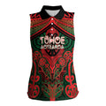 Aotearoa Iwi Tuhoe Personalised Women Sleeveless Polo Shirt Maori Kowhaiwhai Pattern