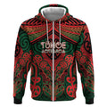 Aotearoa Iwi Tuhoe Personalised Zip Hoodie Maori Kowhaiwhai Pattern