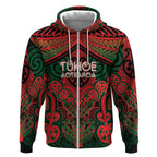 Aotearoa Iwi Tuhoe Personalised Zip Hoodie Maori Kowhaiwhai Pattern