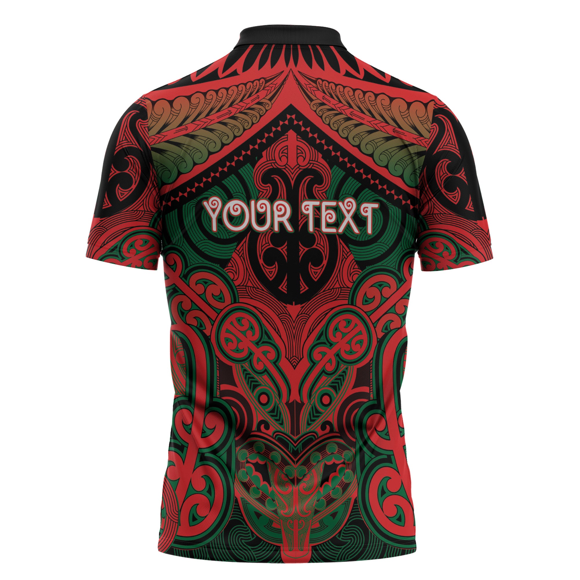 Aotearoa Iwi Tuhoe Personalised Zipper Polo Shirt Maori Kowhaiwhai Pattern