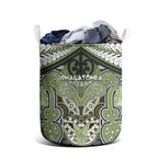 Aotearoa Iwi Whakatohea Laundry Basket Maori Kowhaiwhai Pattern