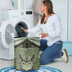 Aotearoa Iwi Whakatohea Laundry Basket Maori Kowhaiwhai Pattern