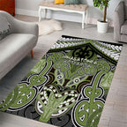 Aotearoa Iwi Whakatohea Area Rug Maori Kowhaiwhai Pattern