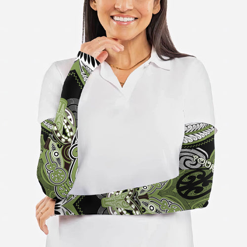 Aotearoa Iwi Whakatohea Personalised Arm Sleeves Maori Kowhaiwhai Pattern