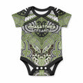 Aotearoa Iwi Whakatohea Personalised Baby Onesie Maori Kowhaiwhai Pattern