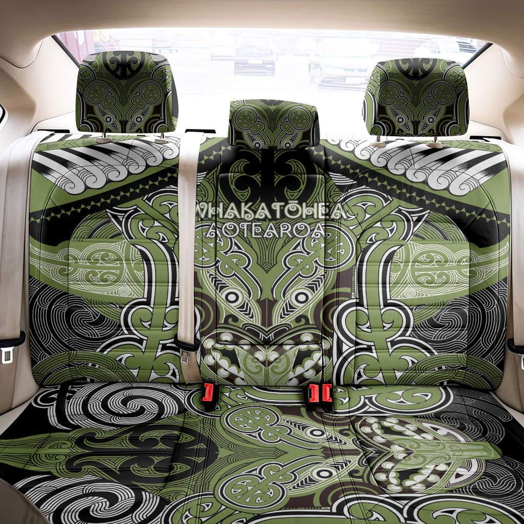 Aotearoa Iwi Whakatohea Back Car Seat Cover Maori Kowhaiwhai Pattern