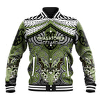 Aotearoa Iwi Whakatohea Personalised Baseball Jacket Maori Kowhaiwhai Pattern