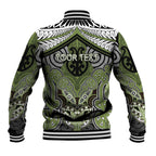 Aotearoa Iwi Whakatohea Personalised Baseball Jacket Maori Kowhaiwhai Pattern