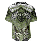Aotearoa Iwi Whakatohea Personalised Baseball Jersey Maori Kowhaiwhai Pattern