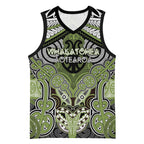 Aotearoa Iwi Whakatohea Personalised Basketball Jersey Maori Kowhaiwhai Pattern