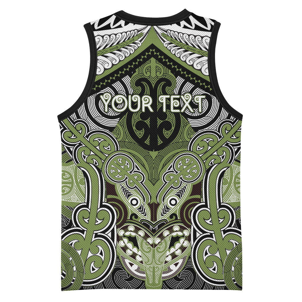 Aotearoa Iwi Whakatohea Personalised Basketball Jersey Maori Kowhaiwhai Pattern