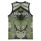 Aotearoa Iwi Whakatohea Personalised Basketball Jersey Maori Kowhaiwhai Pattern