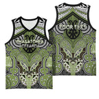 Aotearoa Iwi Whakatohea Personalised Basketball Jersey Maori Kowhaiwhai Pattern