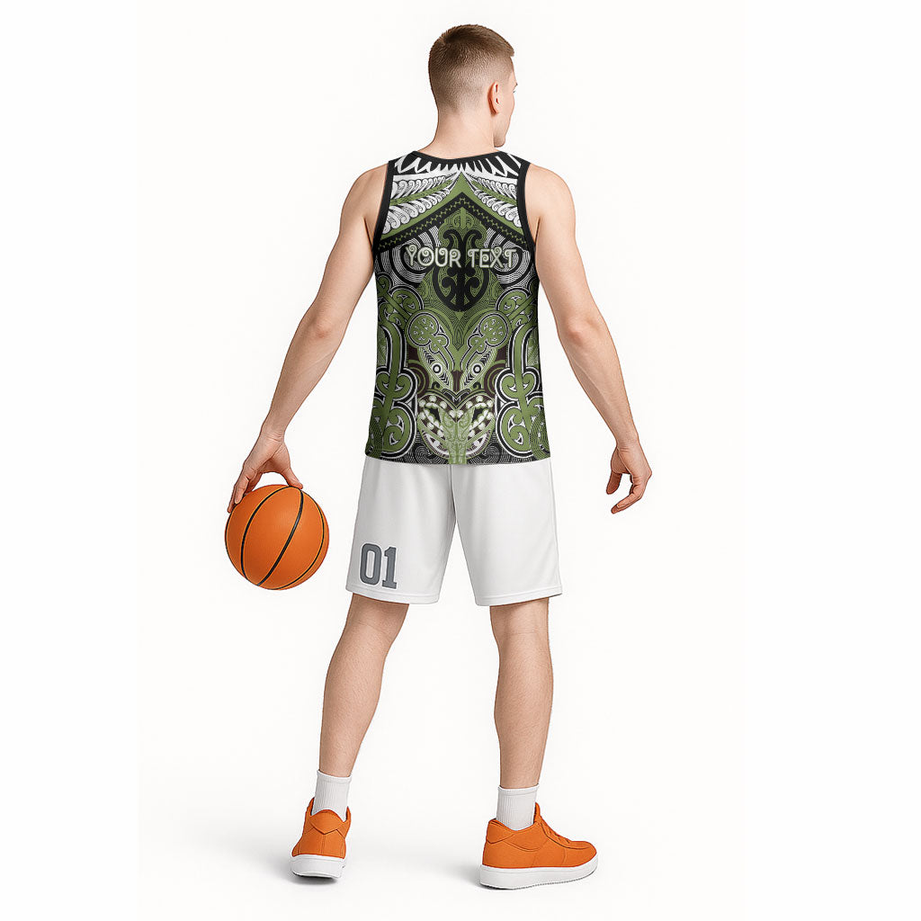 Aotearoa Iwi Whakatohea Personalised Basketball Jersey Maori Kowhaiwhai Pattern