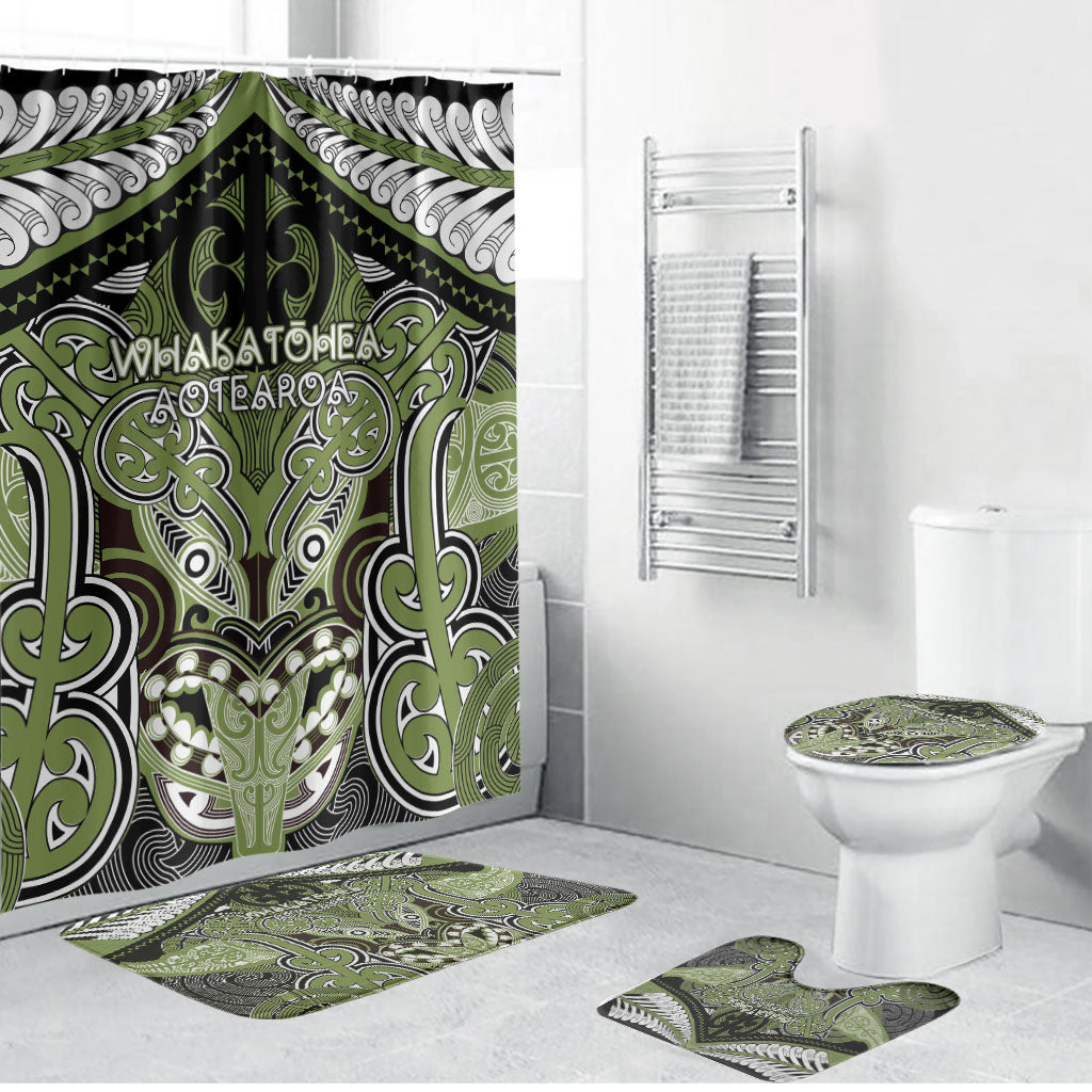 Aotearoa Iwi Whakatohea Bathroom Set Maori Kowhaiwhai Pattern