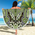 Aotearoa Iwi Whakatohea Beach Blanket Maori Kowhaiwhai Pattern