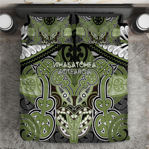 Aotearoa Iwi Whakatohea Bedding Set Maori Kowhaiwhai Pattern