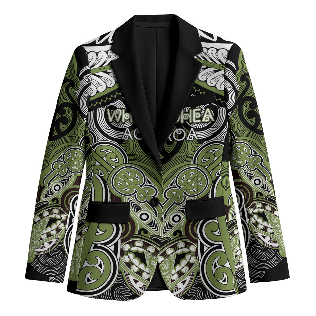 Aotearoa Iwi Whakatohea Personalised Blazer Maori Kowhaiwhai Pattern