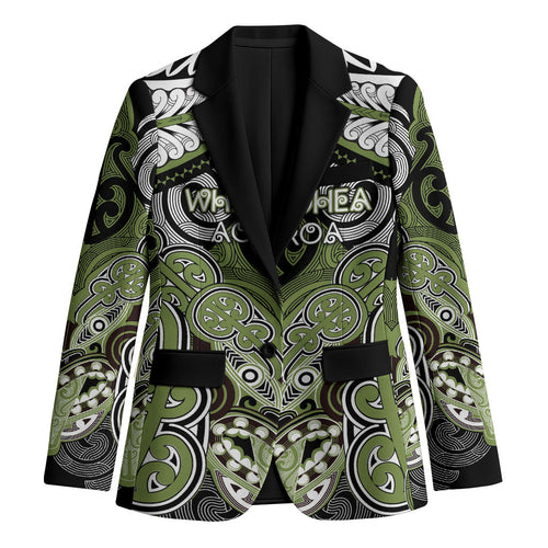 Aotearoa Iwi Whakatohea Personalised Blazer Maori Kowhaiwhai Pattern