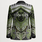 Aotearoa Iwi Whakatohea Personalised Blazer Maori Kowhaiwhai Pattern