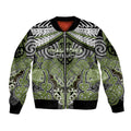 Aotearoa Iwi Whakatohea Personalised Bomber Jacket Maori Kowhaiwhai Pattern