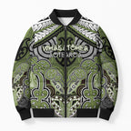 Aotearoa Iwi Whakatohea Personalised Bomber Puffer Jacket Maori Kowhaiwhai Pattern