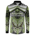 Aotearoa Iwi Whakatohea Personalised Button Sweatshirt Maori Kowhaiwhai Pattern