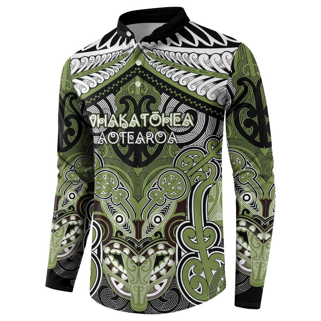 Aotearoa Iwi Whakatohea Personalised Button Sweatshirt Maori Kowhaiwhai Pattern