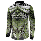 Aotearoa Iwi Whakatohea Personalised Button Sweatshirt Maori Kowhaiwhai Pattern