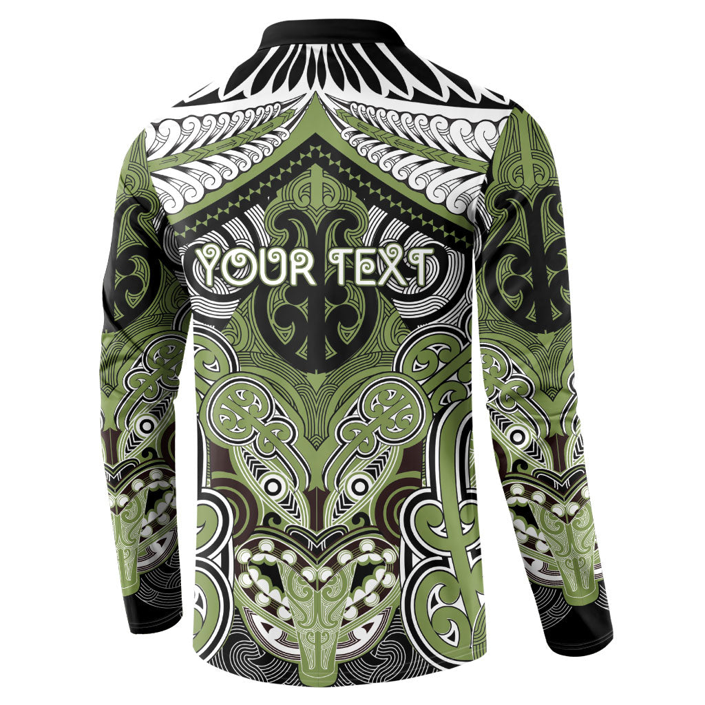 Aotearoa Iwi Whakatohea Personalised Button Sweatshirt Maori Kowhaiwhai Pattern