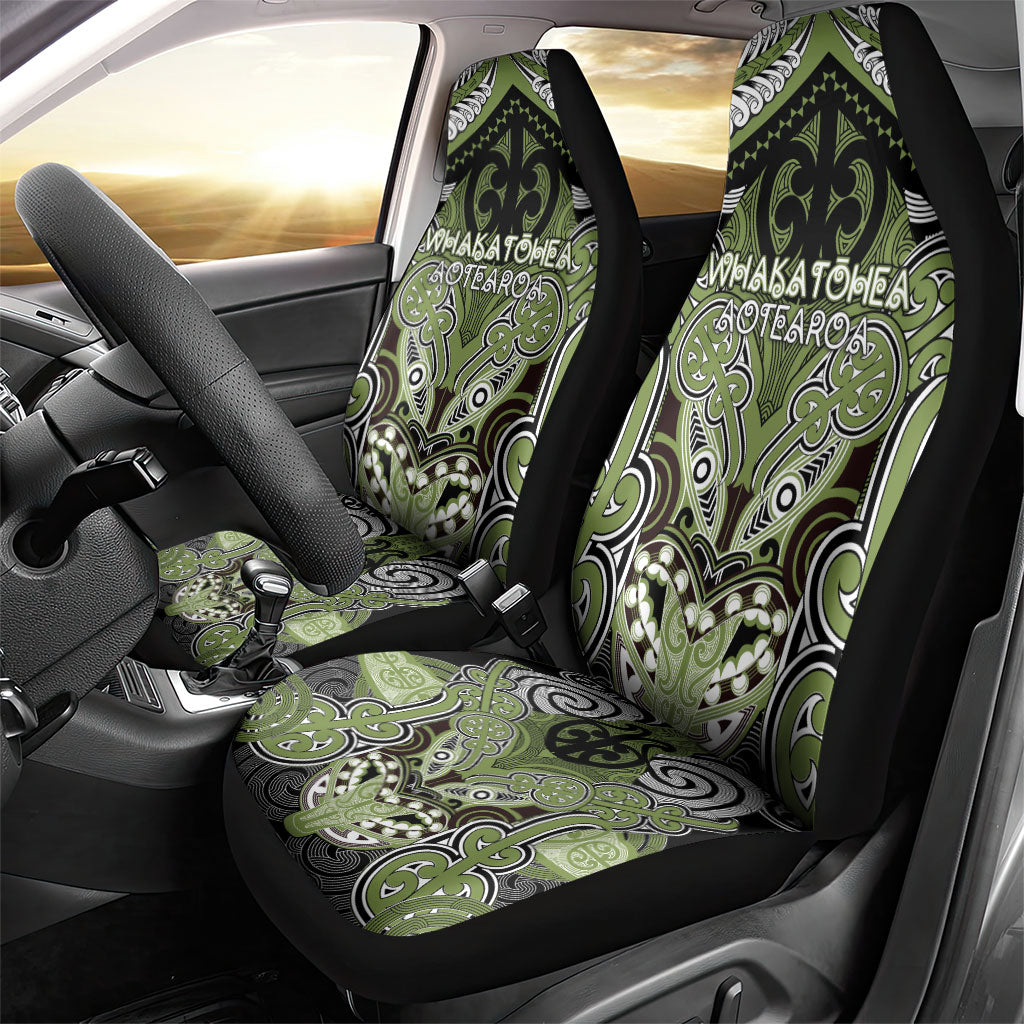 Aotearoa Iwi Whakatohea Car Seat Cover Maori Kowhaiwhai Pattern