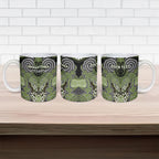 Aotearoa Iwi Whakatohea Personalised Ceramic Mug Maori Kowhaiwhai Pattern