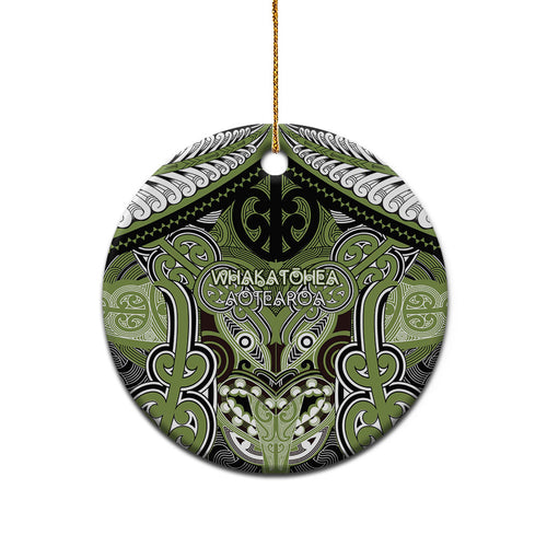 Aotearoa Iwi Whakatohea Personalised Ceramic Ornament Maori Kowhaiwhai Pattern